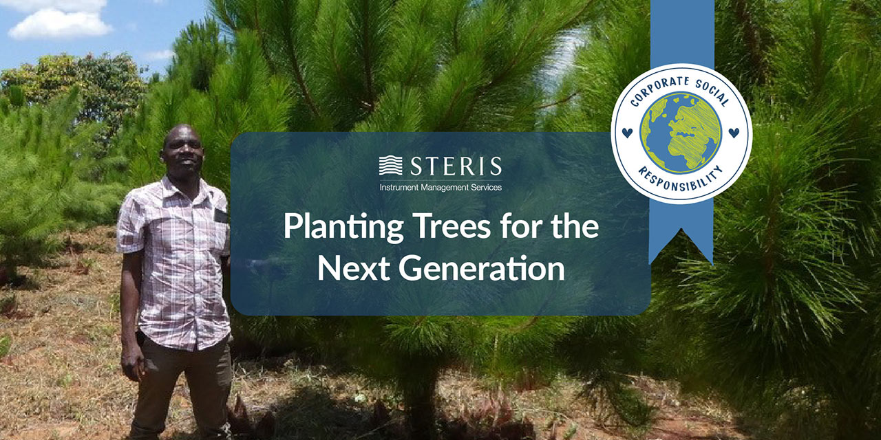 STERIS IMS planting trees for the next generation